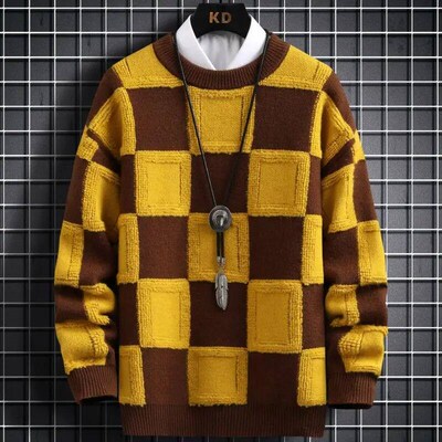 New Fall Winter Korean Style Mens Pullovers Sweaters High Qu