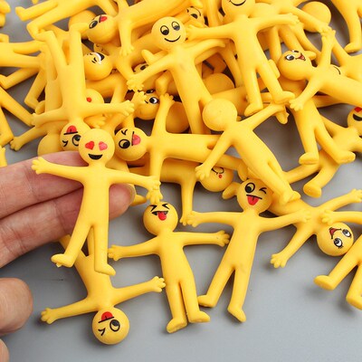 8-20pcs Funny Little Man Squishy Fidget Toys Antisress Adult