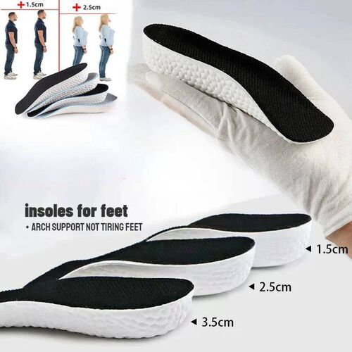 Memory Foam Height Increae Inole for Men Women Shoe Flat Fee