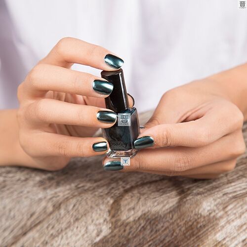 Fashion Mirror Nail Polish Silver Transparent Purple Rose