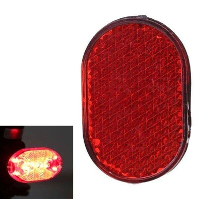 Red Bicycle Bike Rear Fender Safety Warnning Reflector Tail