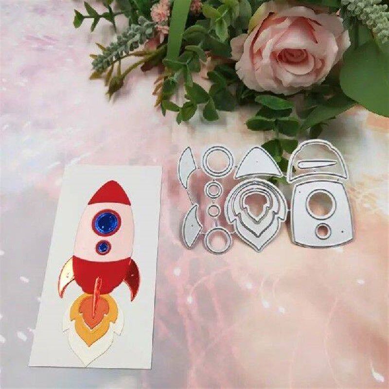 Rocket Metal Cutting Dies Stencil Scraping DIY Album