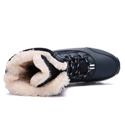 Ankel Boots for Women Winter Outdoor Warm Snow Boots Chunky
