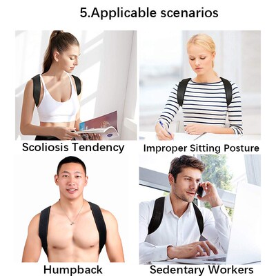 Adjustable Back Brace Support Invisible Shoulder Posture Cor