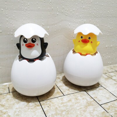 Baby Bathing Toy Kids Cute Duck Penguin Egg Water Spray Spri