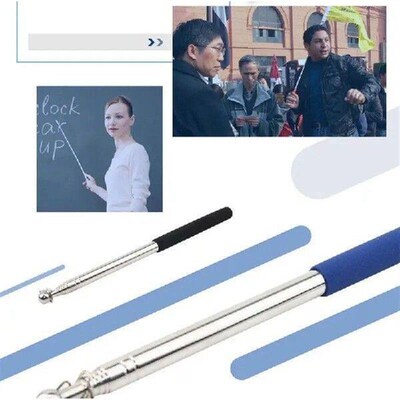 Tour Guide Flag Pole Telescoping Stainless Steel Portable