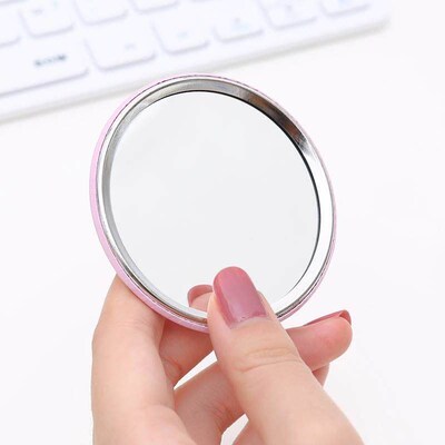 Makeup mirror Portable small mirror Carrying mirror Pocket m
