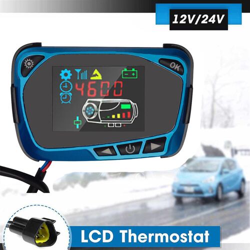 12V/24V LCD Display Thermostat Monitor Switch+Remote Control