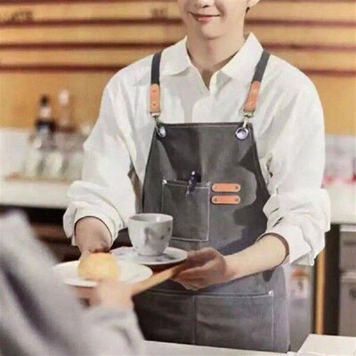 Garden Apron Thick Washable Oil-proof Adjustable Shoulder