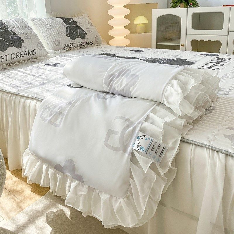 床裙款卡通大版凉感丝夏被乳胶凉席三四件夏天可水洗空调软蓆子,床上用品,乳胶席,淘宝优惠券,粉丝福利购,淘宝优惠卷