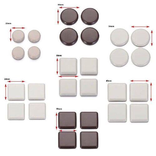 4Pcs Round Furniture Leg Slider Pads Self-Adhesive