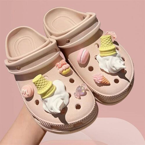 2024 Funny Ice Cream Charm For Clog Shoe Decoration Diy Deta