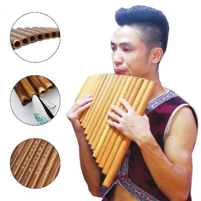 Practical Natural Material Pan Pipes Easy to Learn Pan