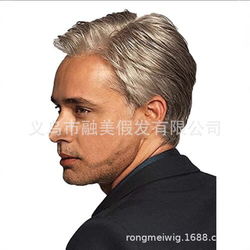 Mens Wig Head ver Handsome Middle-aged And Elderly Fathers