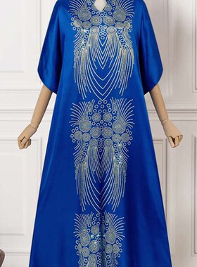Plus Size Fashion VONDA  Summer Printed Maxi Dress Bohemian