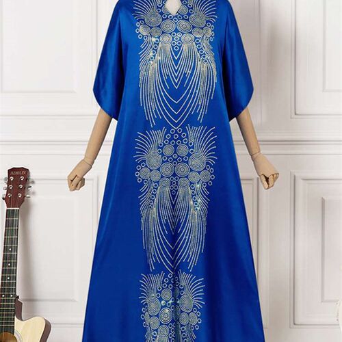 Plus Size Fashion VONDA  Summer Printed Maxi Dress Bohemian