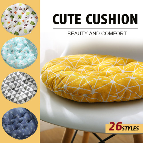 Round Cushion 28/35/43/48cm Office Chair Cushion Tatami Medi