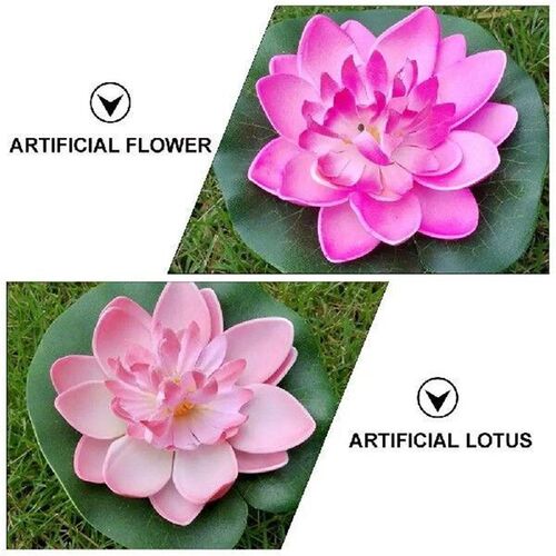 5 Pcs Artificial Floating Plants EVA Home Garden Decoration