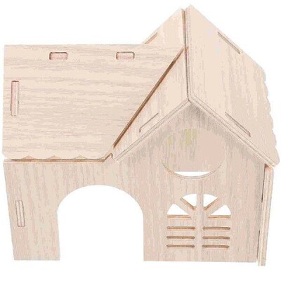 Rabbit Toys Hamster Hideout House Delicate Wooden Hideouts