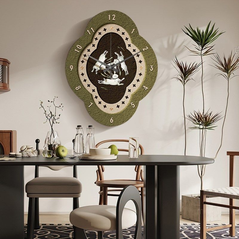 法式复古客厅挂钟中古风餐厅装饰画饭厅创意钟表挂墙卧室时钟壁画,家居饰品,钟表画/挂钟画,淘宝优惠券,粉丝福利购,淘宝优惠卷