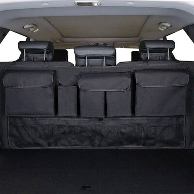 Multi-Pocket Car Trunk Organizer Seat Back Storage Bag Large