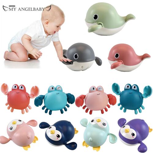 Baby Bath Toys Animal Cute Cartoon Tortoise Crab Classic Bab