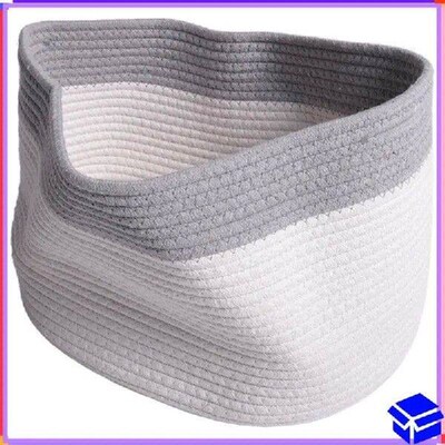Reliable Cotton Rope Storage Baskets Bin Storage Square