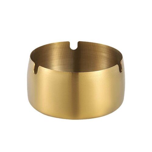 Creative Thickened Stainless Steel Ashtray for Home Living R