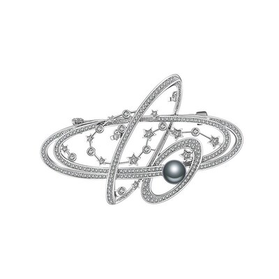 New geometric personality galaxy brooch clothing accessories