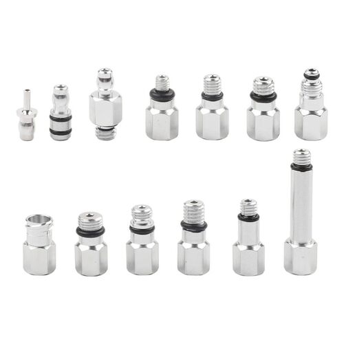 13PCS Bike Hydraulic Brake Bleed Connector Kit Aluminum Allo