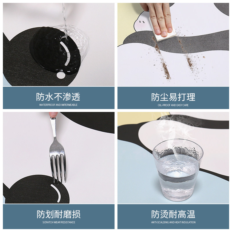 床头柜盖布卧室学习书桌面保护垫子防水防烫皮革桌垫卡通茶几桌布,居家布艺,床头柜盖布,淘宝优惠券,粉丝福利购,淘宝优惠卷