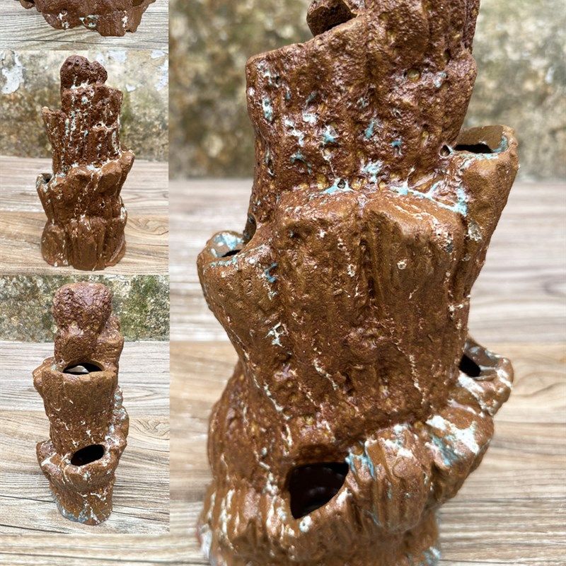 盆景装饰古典镂空工艺玄关客厅桌面鱼缸造景家居摆件小型陶瓷假山,家居饰品,装饰摆件,淘宝优惠券,粉丝福利购,淘宝优惠卷