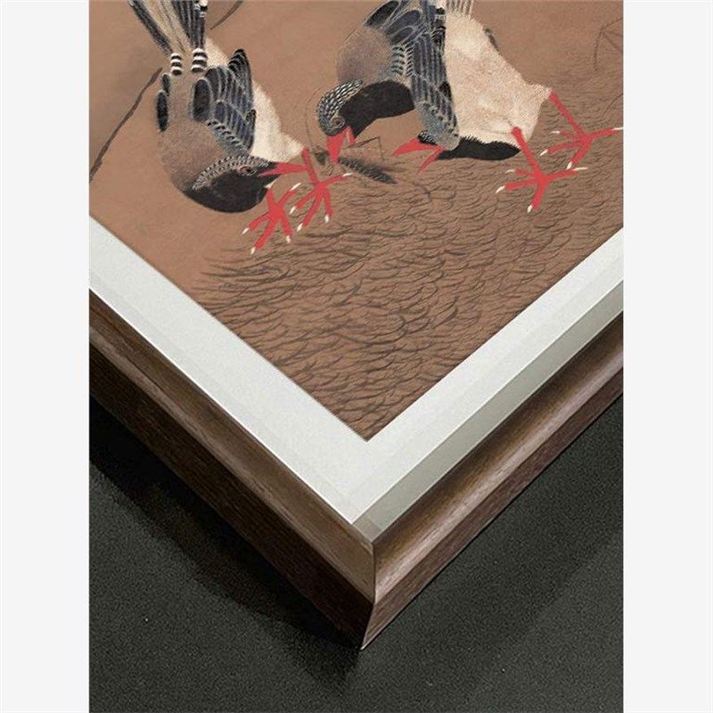 吕纪桂菊山禽图玄关客厅沙发背景墙法式中古风芭莎艺术挂画装饰画,家居饰品,现代装饰画,淘宝优惠券,粉丝福利购,淘宝优惠卷