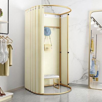 场移动试地衣间服装店落便携可折叠简易更衣室671临式时展商示架