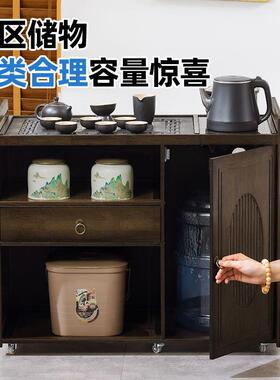 移动几家42492用茶小茶台沙边发侧边桌柜客厅泡茶几茶具装烧水套