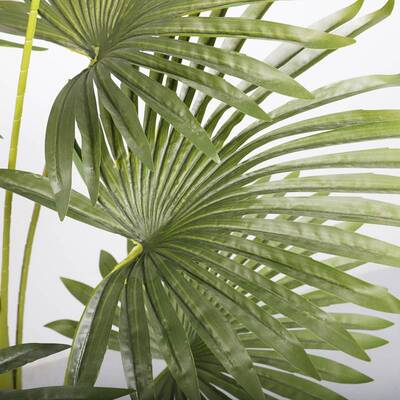 北欧仿绿植扇葵盆栽真仿真树落树地摆LD-55012件室内仿真葵假树盆