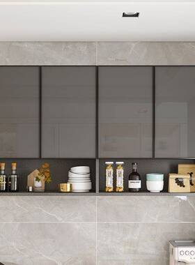 空铝太实木厨吊柜多墙壁柜餐厅功能收27723纳悬挂房式橱柜储物柜