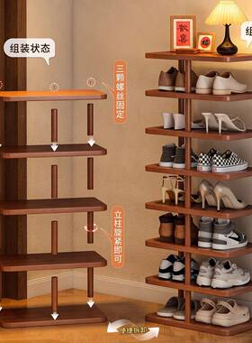 家实木鞋1Z68租架子门口多层用整理收纳架地玄关出房宿舍占小简易