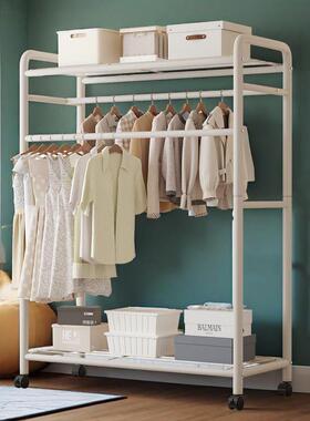 简WRI易衣物柜落地家用衣物纳储柜带抽屉衣橱卧室收帽架晾晒挂衣