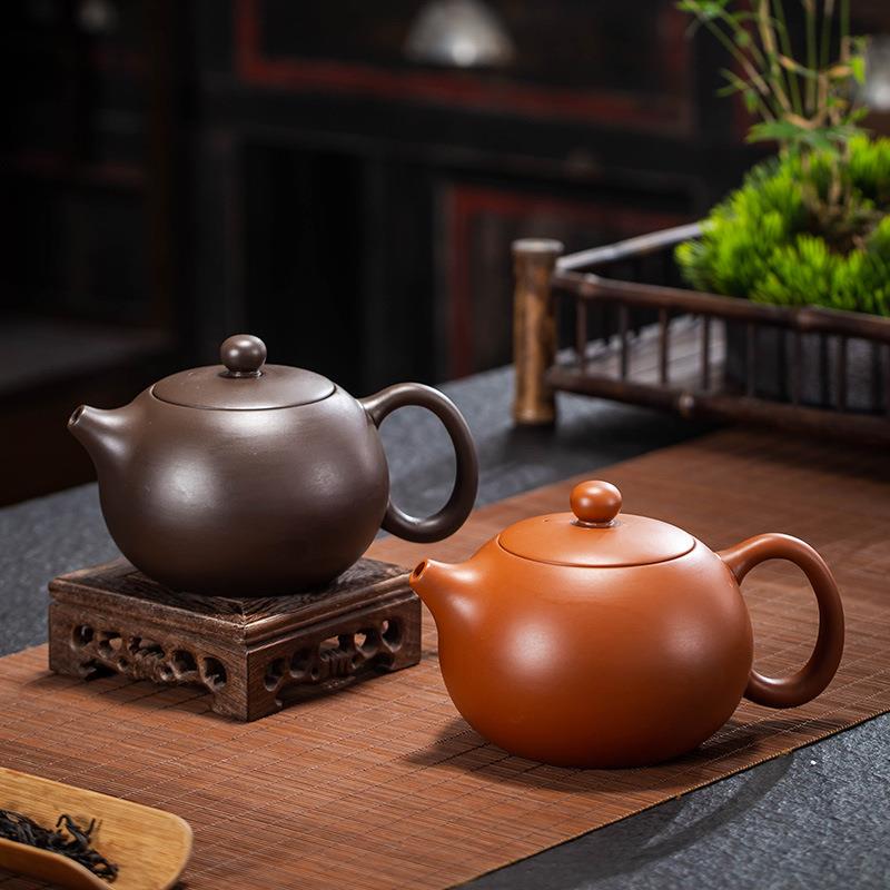 紫砂壶凤鸣壶仿古大号西施壶半手工鸟叫泡茶壶原矿朱泥家用茶壶