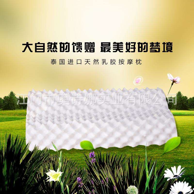 琅琊乳胶枕单人枕头泰国乳胶含量97%天然防螨透气侧睡护颈