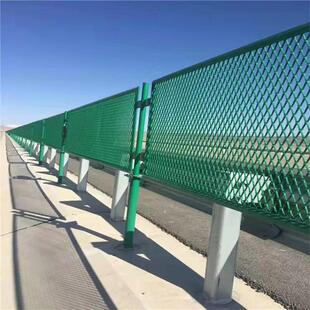 高速公路桥梁防抛网防眩网防落网高架桥双圈铁路护栏网菱形钢板网