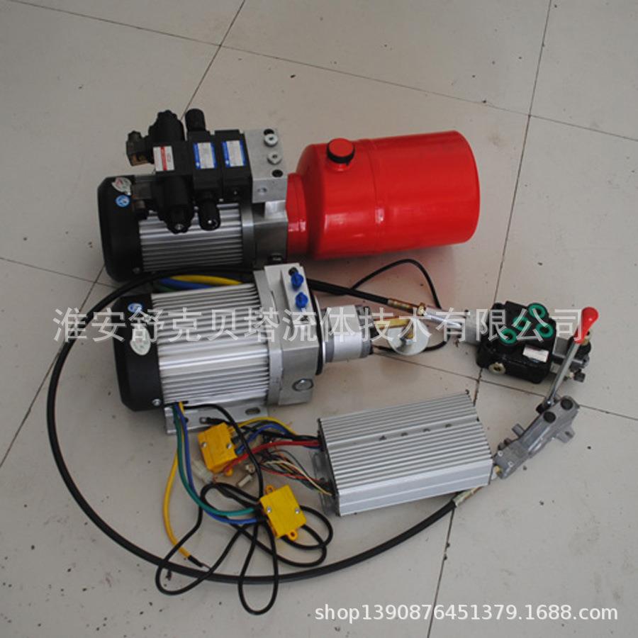 48V1000W无刷电机环卫车2组双作用液压动力单元环卫设备大功率
