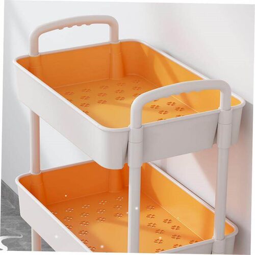 Kitchen storage rack bathroom Shelf Trolley iron shelves