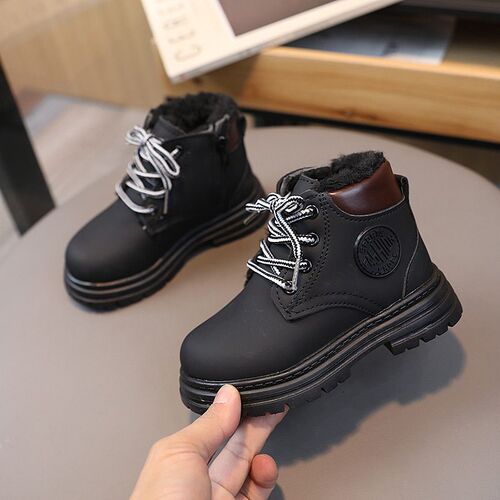 Childrens Snow Boots Plus Velvet Warm Cotton Shoes Boys Rh