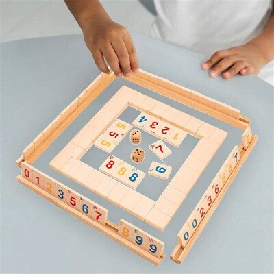 Portable 2-4 People Mahjong Digital Game,Family Party Game