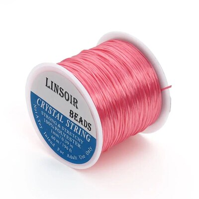 393inch/Roll Strong Elastic Crystal Beading Cord 1mm for Bra
