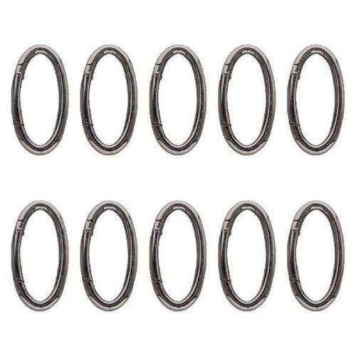 10Pcs Oval Spring Snap Hooks Carabiner Snap Clip for