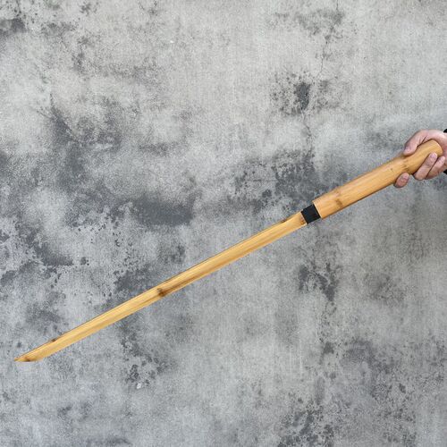 With Sheath Iaido Samurai Wood Knife Bamboo Knife Pulling