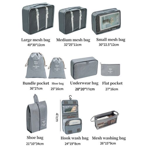 7PCS/Set Travel Bags  New Large Capacity Storage Organizer S